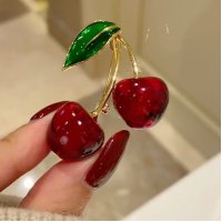 XSB236 - Cherry Drop Saree Brooch
